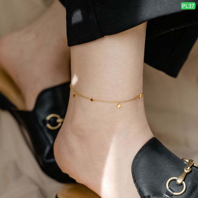 7 Star 18K Gold Polish Anklet Payel