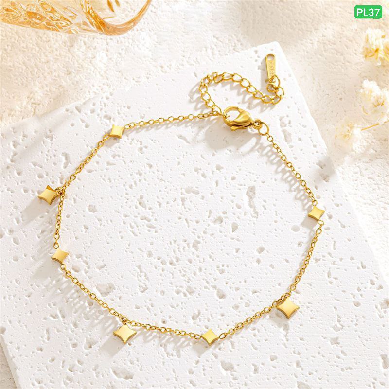7 Star 18K Gold Polish Anklet Payel