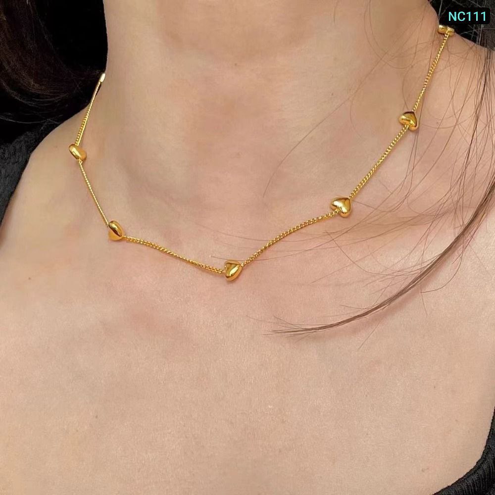 8 Solid Love Necklace 18k Gold Plated
