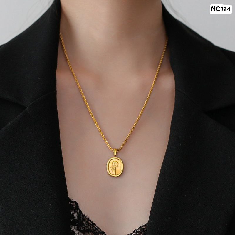 Fangpai Flower Necklace (18k Gold Plated)