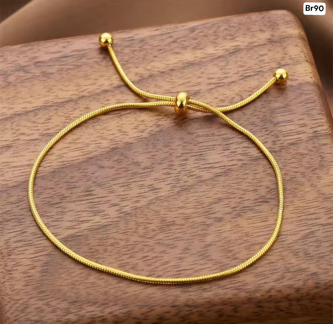Single Chain Rope Bracelet (18k Gold Plated)