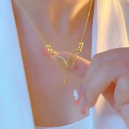 Exquisite and Luxurious New Butterfly Tassel Necklace (18K Gold Plated)