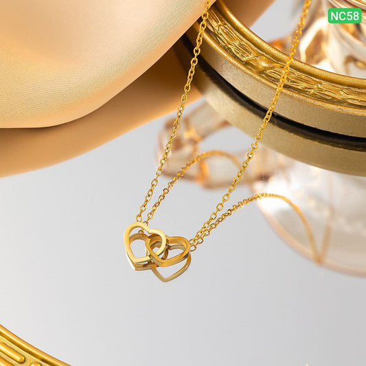 Interlock 2 Love Neckpiece (18k Gold Plated