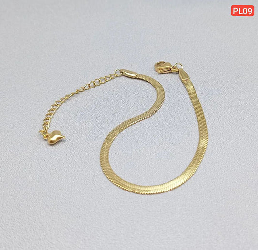 Chain Hanging Love Anklet Payel 18k Gold Plated