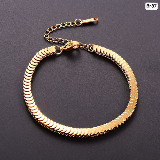 Multi Small Coin Bracelet (18k Gold Plated)