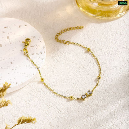 Love Zircon Stone Bracelet (18k Gold Plated)