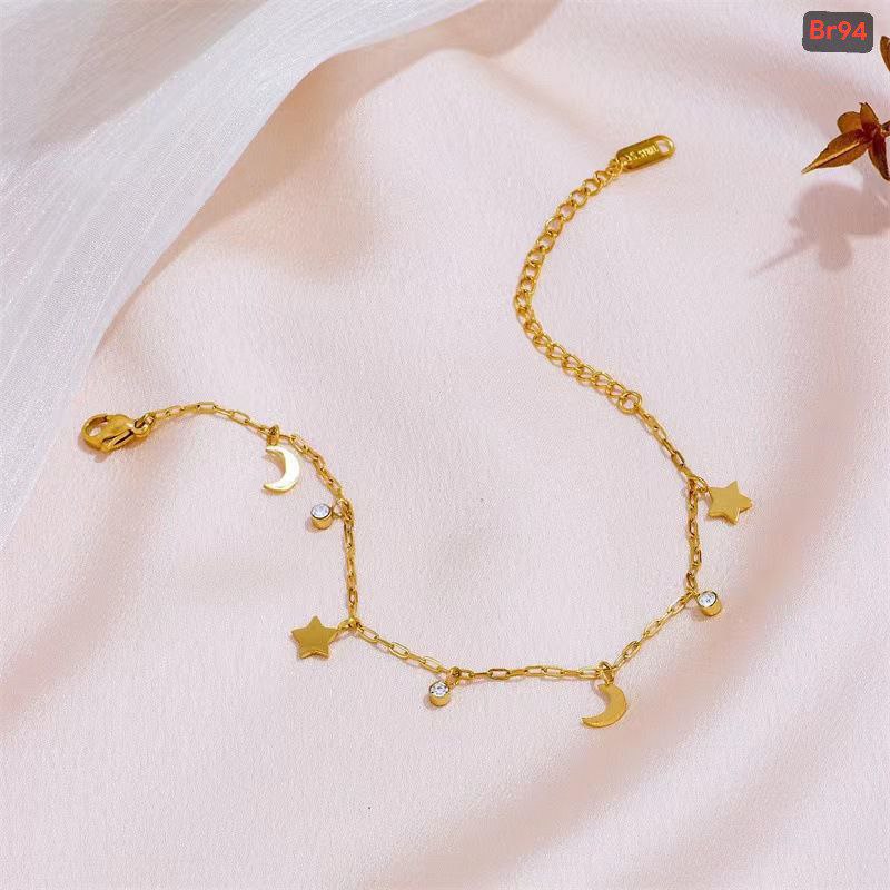 Moon Star Bracelet (18k Gold Plated)