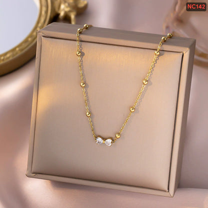 Love Zircon Stone Necklace (18k Gold Plated)