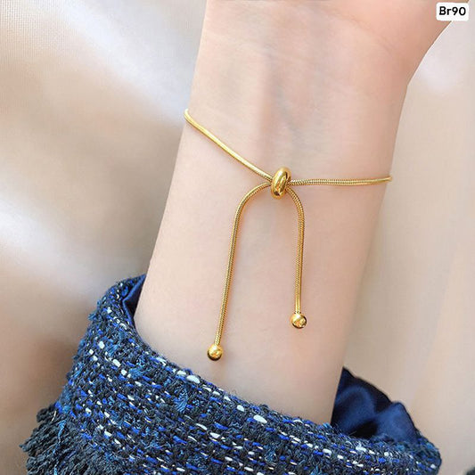 Single Chain Rope Bracelet (18k Gold Plated)
