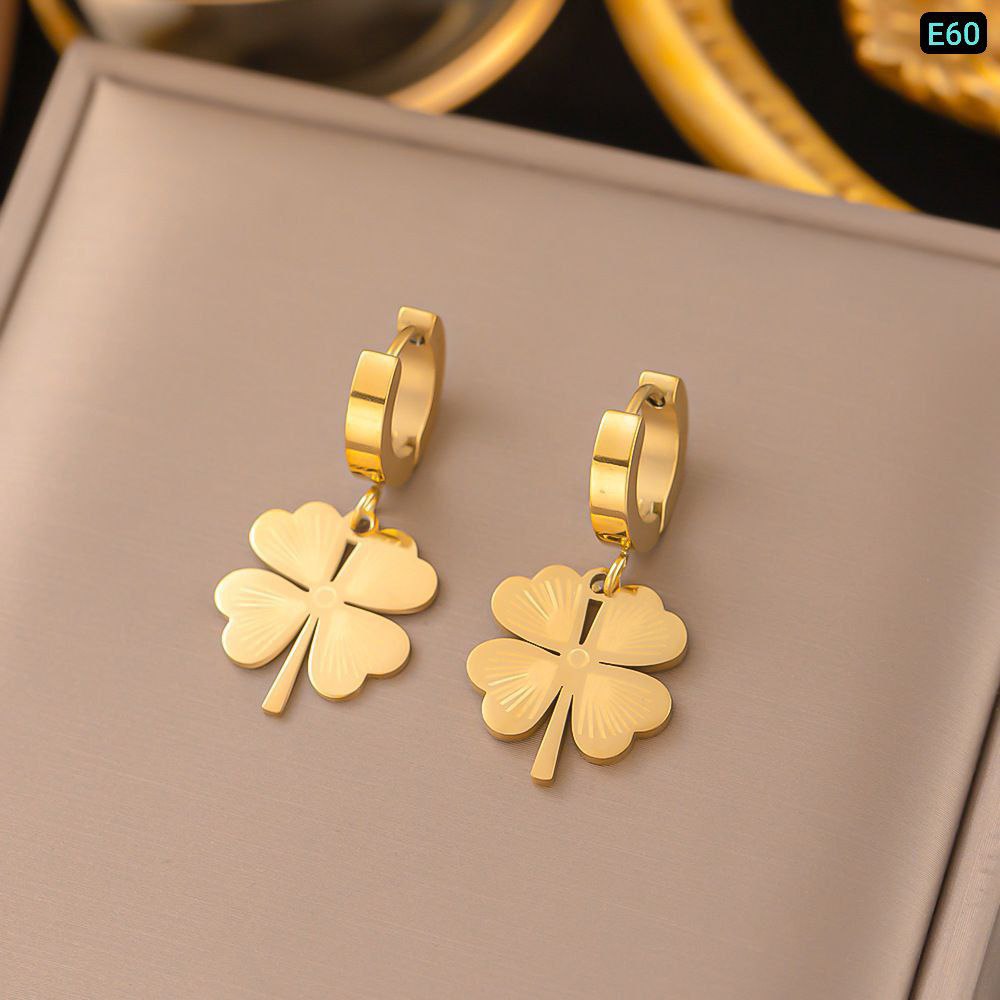 4 Love Earrings 18k Gold Plated