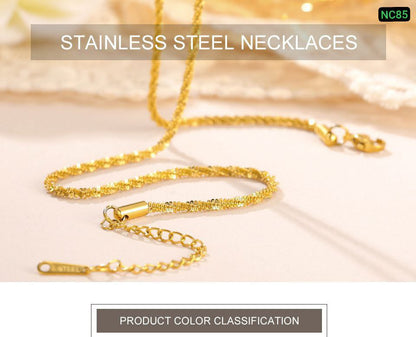 22K Gold Looking Single Chain (22k Gold Polish)
