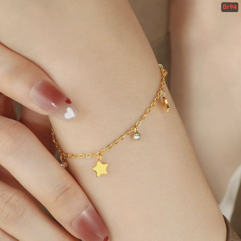 Moon Star Bracelet (18k Gold Plated)