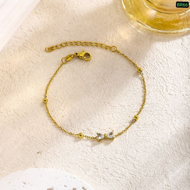 Love Zircon Stone Bracelet (18k Gold Plated)