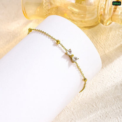 Love Zircon Stone Bracelet (18k Gold Plated)