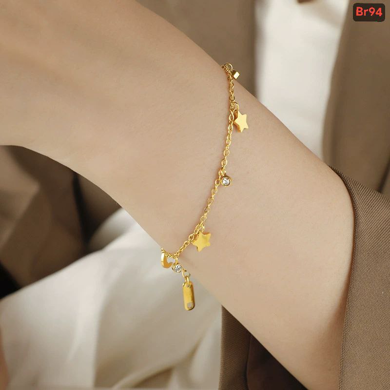 Moon Star Bracelet (18k Gold Plated)